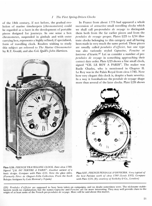 A Louis XVI travelling clock of eight day duration, by Végéax (or Végéaux)  