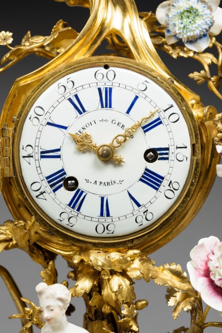 A Louis XV mantel clock “Europa and the Bull” by Gérard Benoît