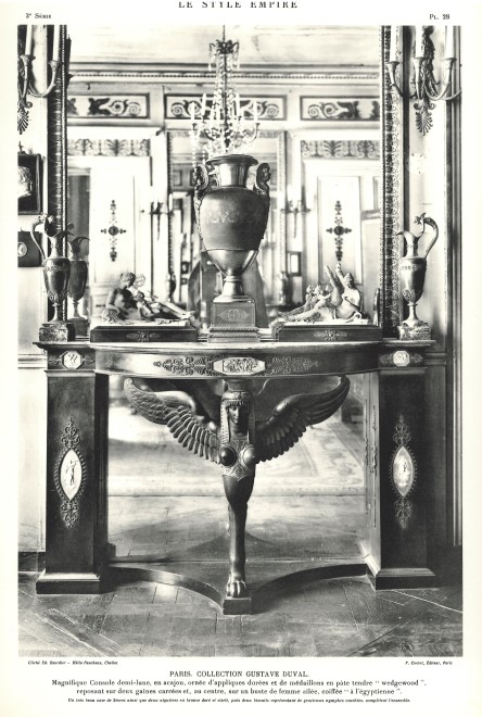 An Empire console, attributed to Martin Eloi Lignereux, Adam Weisweiler and Pierre-Philippe Thomire