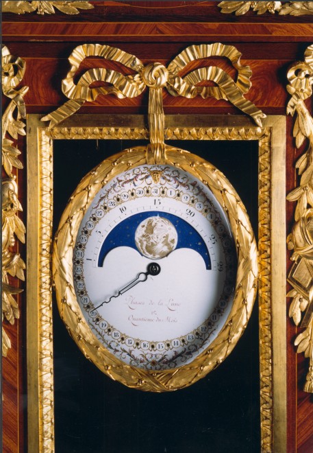A Louis XVI gilt bronze mounted long case regulator  by Jean-Simon Bourdier, housed in a case by Balthazar Lieutaud, with  mounts attributed to Philippe Caffiéri