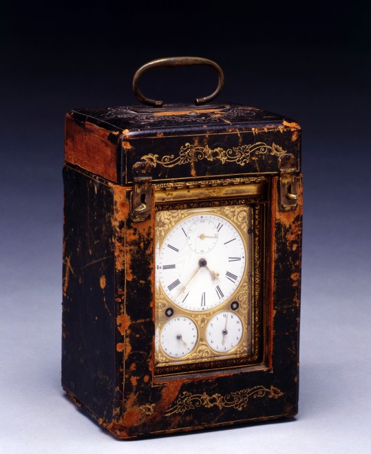 An early nineteenth century Swiss gilt brass Grande Sonnerie carriage clock, by Frédéric-Alexander Courvoisier