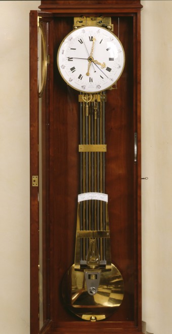 An Empire longcase regulator, with equation of time, year calendar and remontoire, by Louis Berthoud
