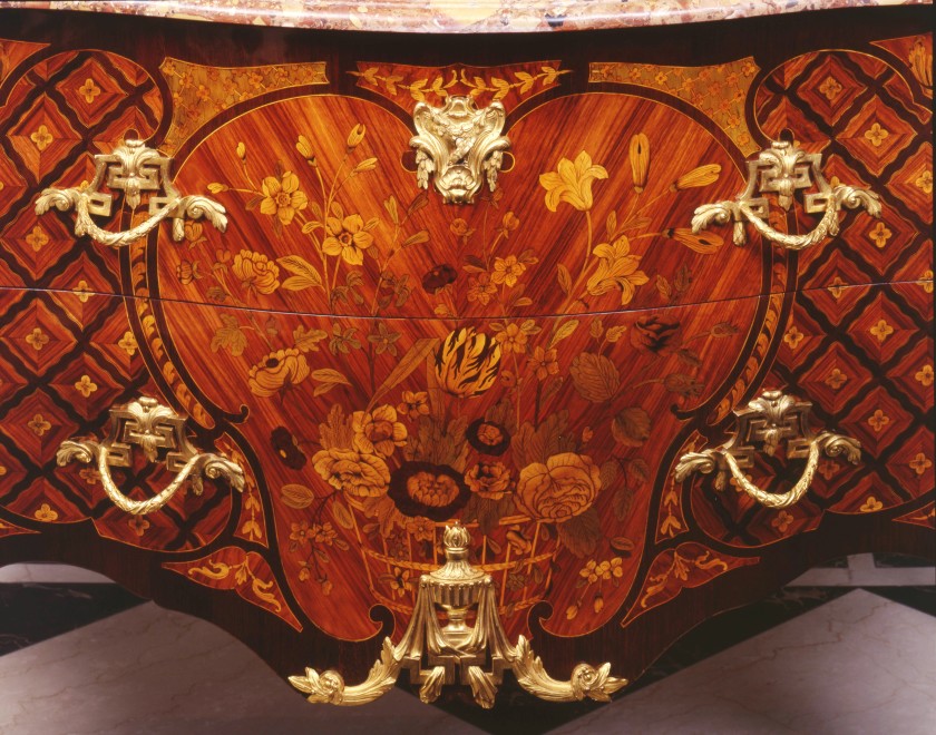 A Louis XV Transition Louis XVI commode by Charles-Michel Cochois and Léonard Boudin