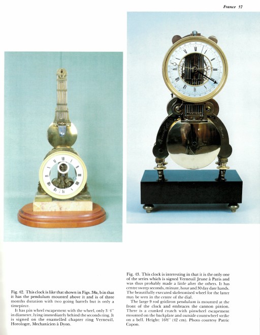 A Directoire / Empire clock, signed Verneuil Jeune à Paris