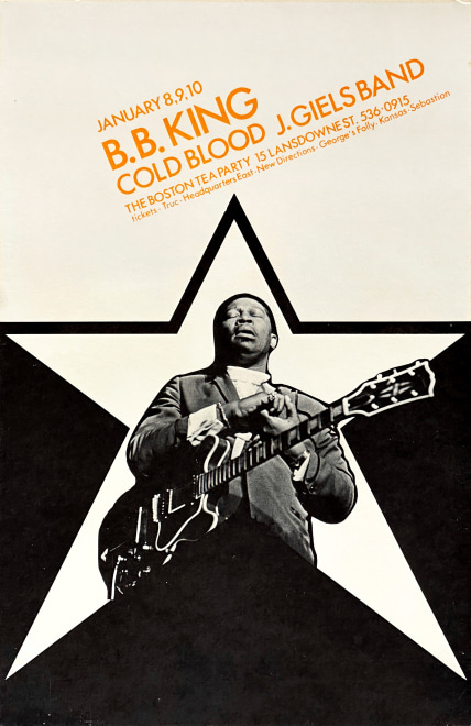 B.B. King Concert Poster for the Boston Tea Party