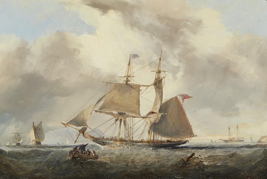 Nicholas Matthew Condy, Waiting for a pilot off Portsmouth