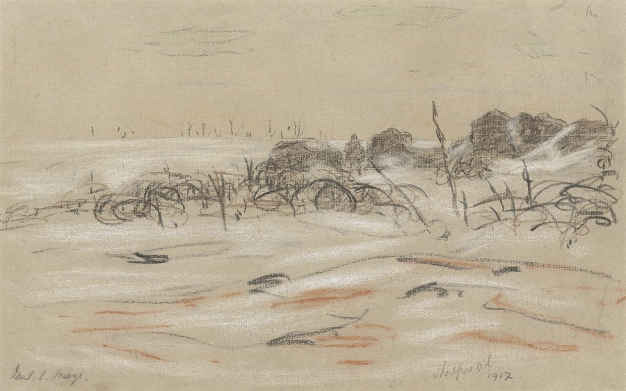 Paul Maze, Thiepval, Somme, 1917
