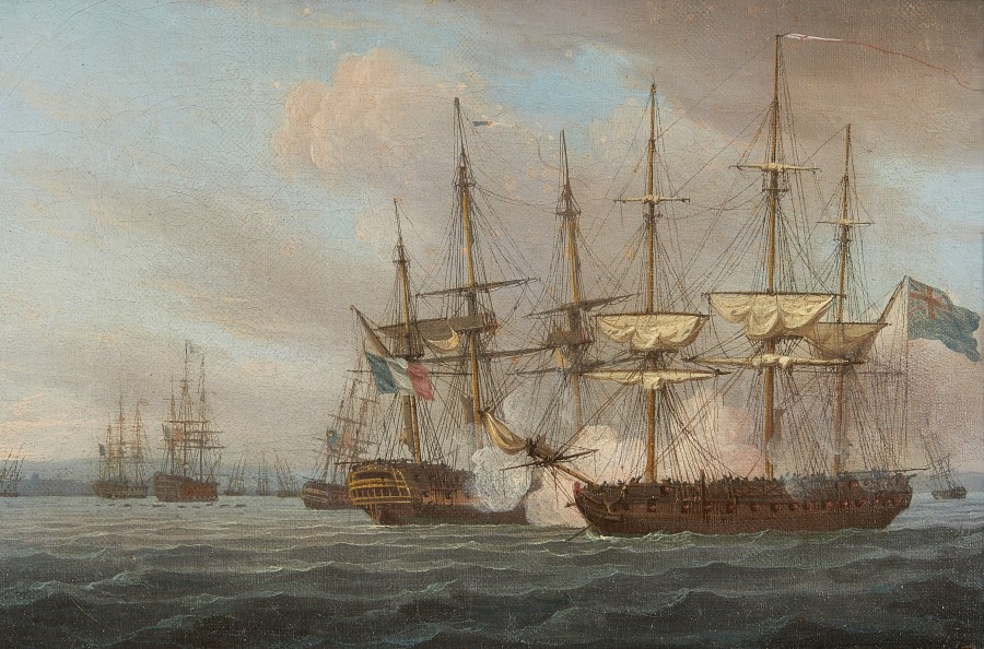 Thomas Whitcombe, Destruction of the French Fleet in Basque Roads, April 12th 1809