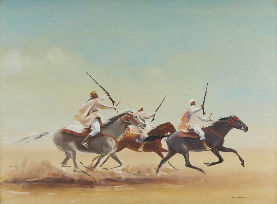 John Rattenbury Skeaping, RA, Berber Horsemen