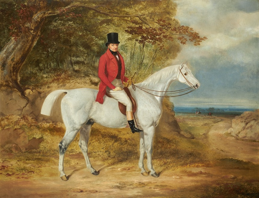William Barraud, William Bent on a grey hunter