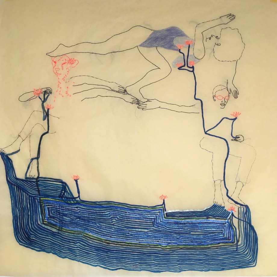 Wura-Natasha Ogunji, Audre, ada and Antonio's lungs, lagoon side, 2018