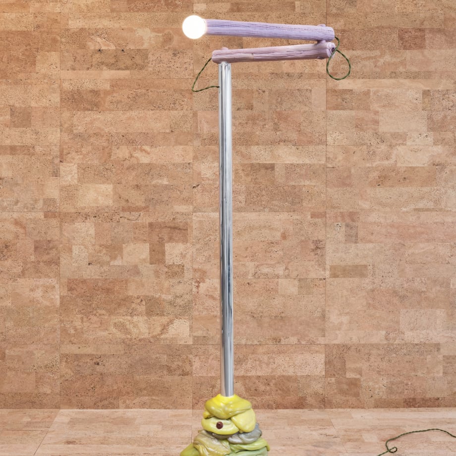 James Shaw, Floor Lamp with Pivoting Arms and Blob Base, 2024