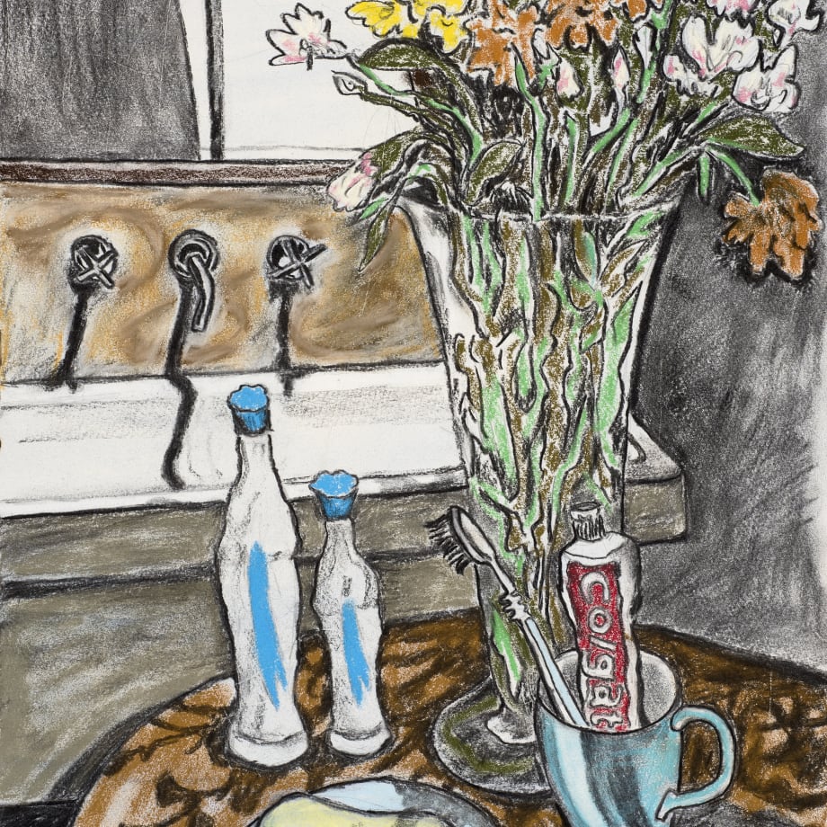 Christabel MacGreevy, Bathroom Shrine with Holy Water, 2019