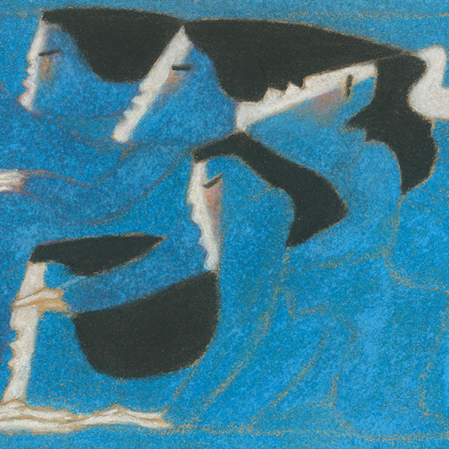 Miguel Angel Batalla, Human Wave Series I (Blue), 1981
