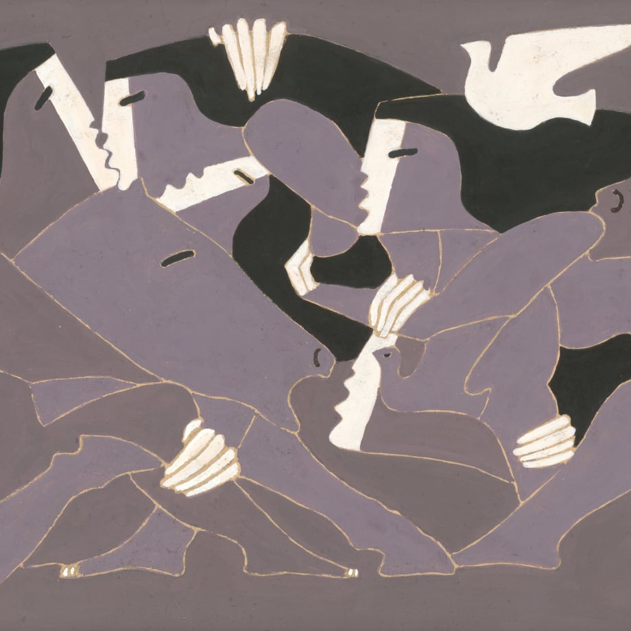Miguel Angel Batalla, Human Wave Series VI (Grey), 1986