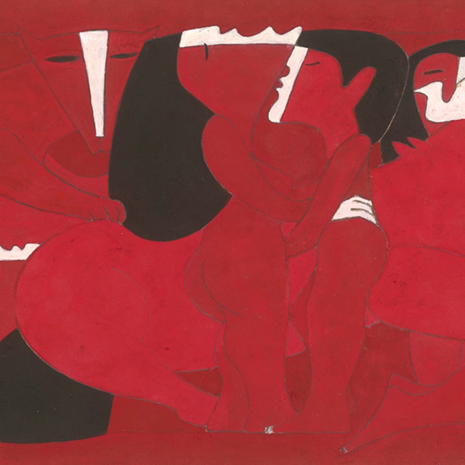 Miguel Angel Batalla, Human Wave Series VII (Red), 1989