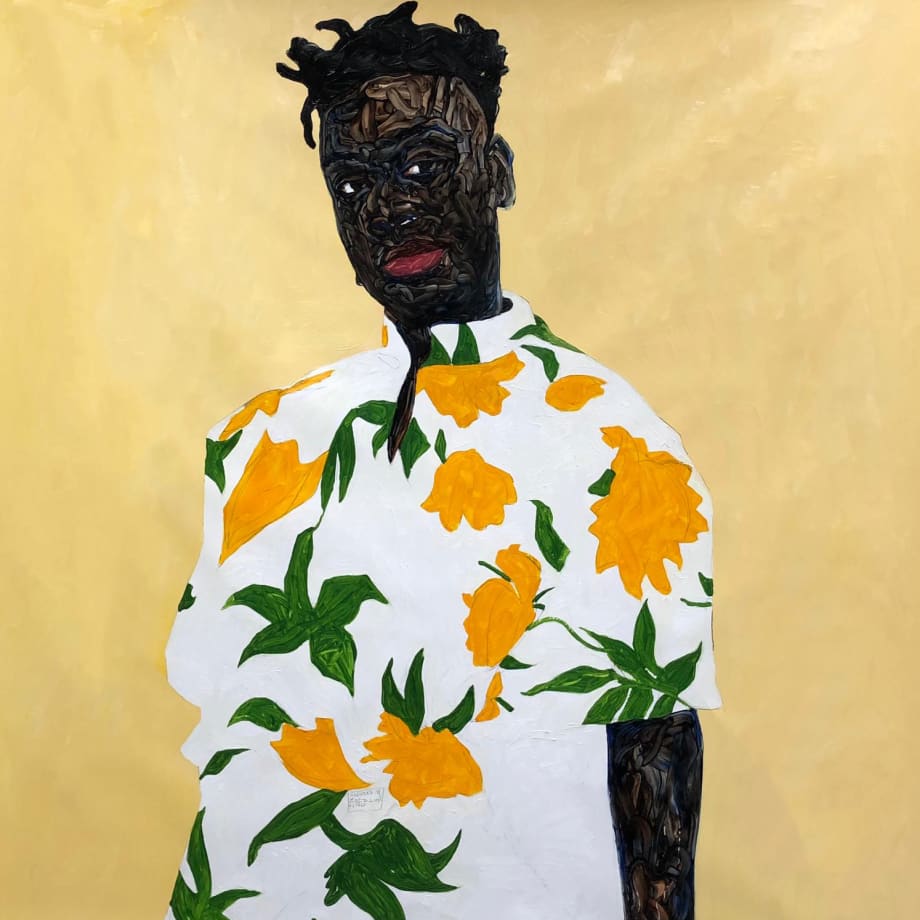 Amoako Boafo, Sunflower Shirt, 2019