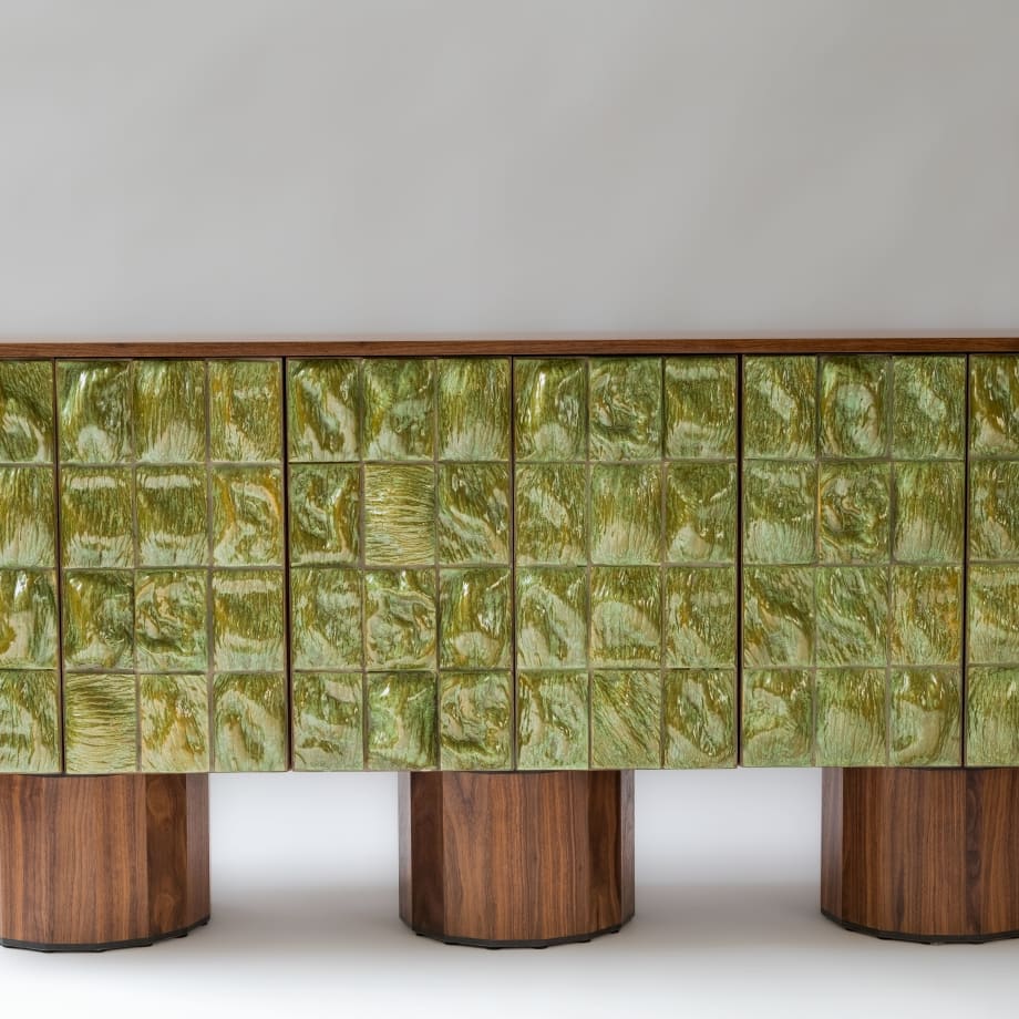 REM Atelier, Surfaced Cabinet moss, 2024