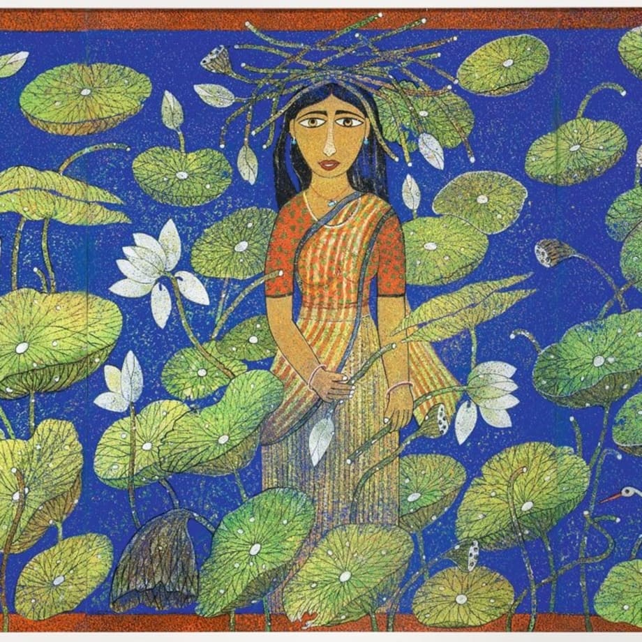 Manoj Dutta, Lady with the Lotus, 2019
