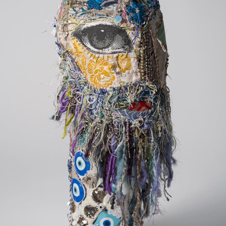 Michael Sylvan Robinson, oracle with beard of keys, 2022
