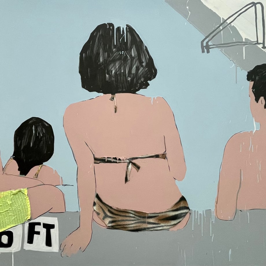 Hermes Berrio, Noon at the Pool, 2023