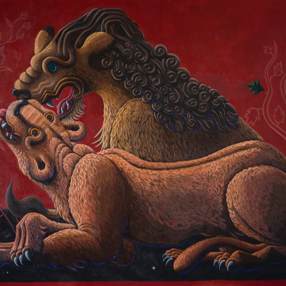 Ashkon Haidari, The Lovers (The Two Lions), 2024