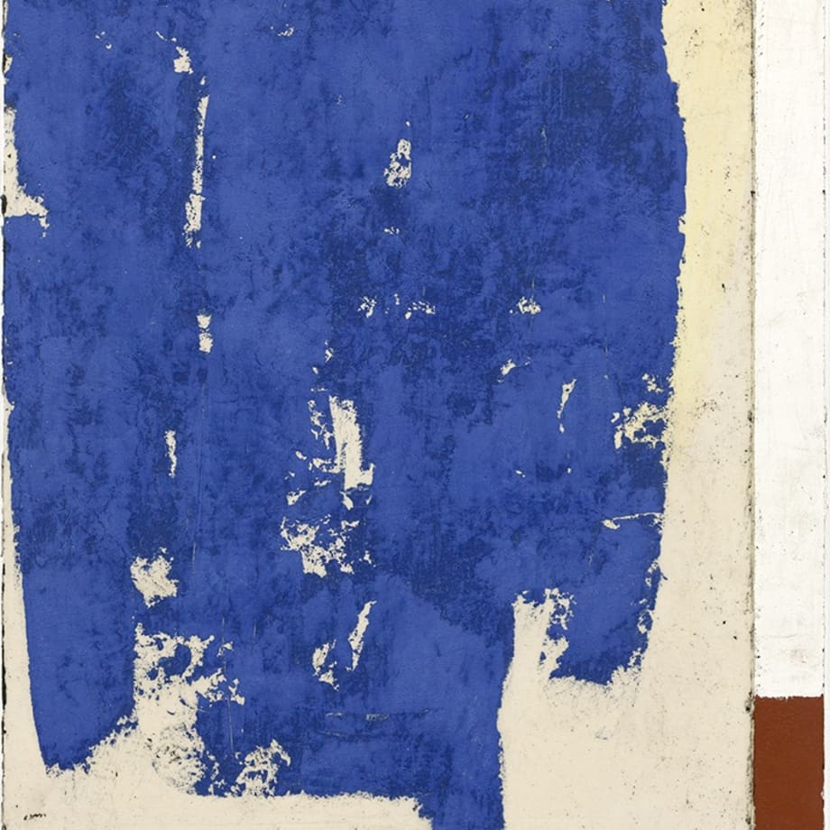 Luca Serra, Añil 933, 2017, 80 x 60 cm, calco in resina acrilica di pigmenti e polveri su tela