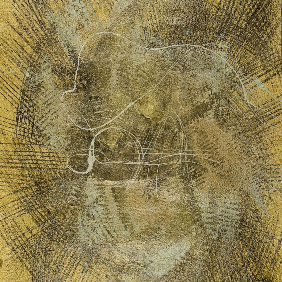 Yasuo Sumi, 2008, Gold series n°9, 80,4x52cm, mixed media on paper