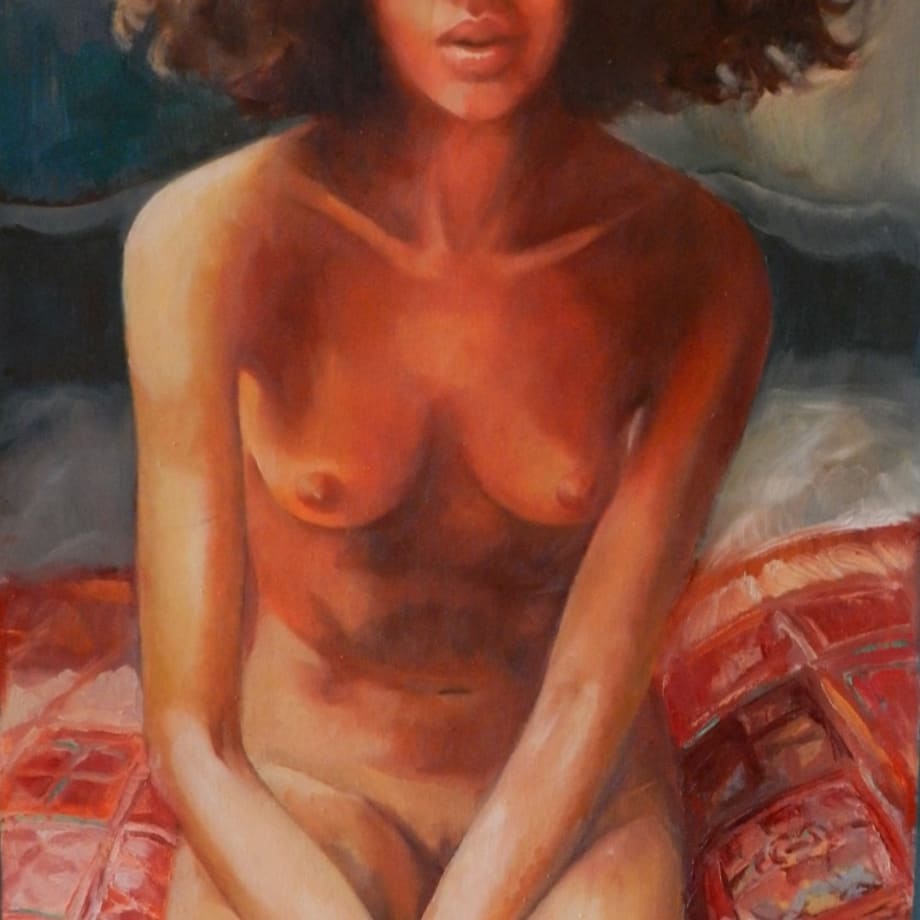 Jonel Scholtz  Brown-Eyed girl  Oil on canvas