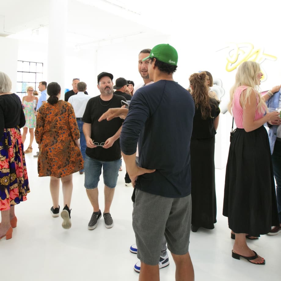 Dopamine installation view with guests