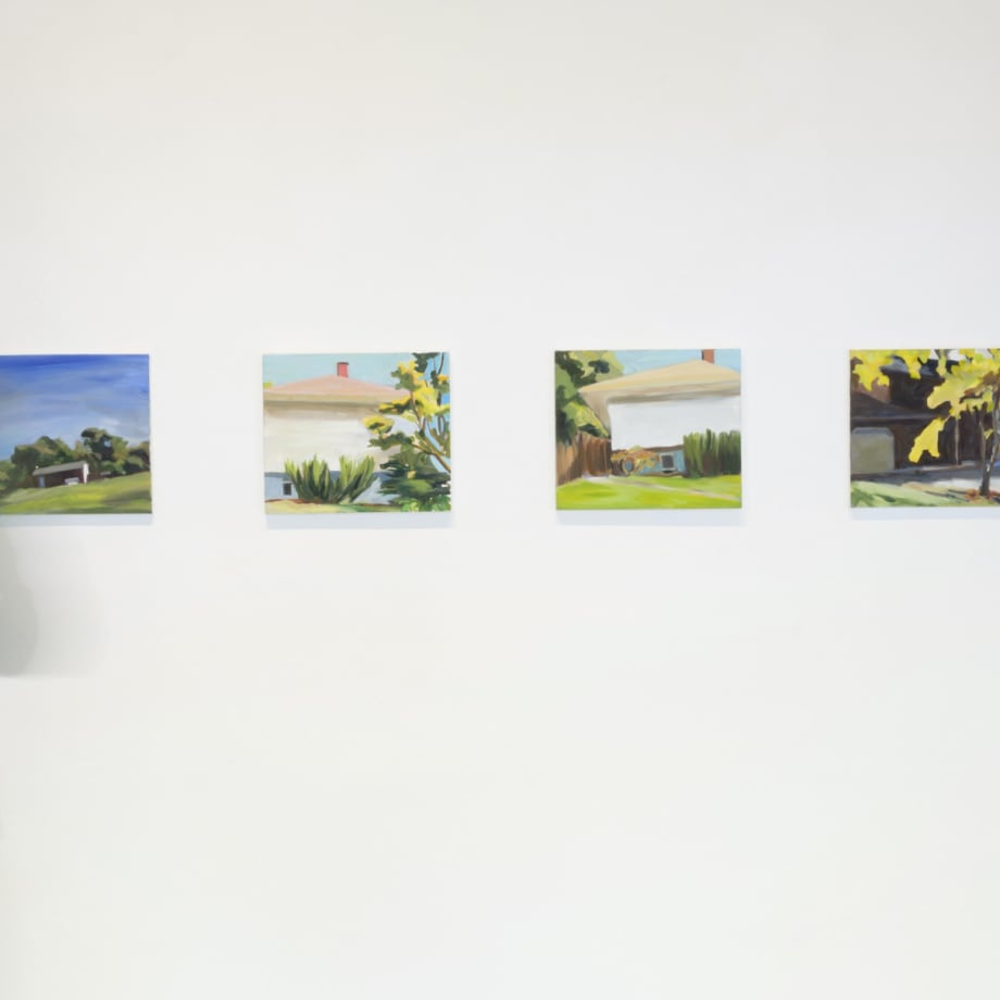 Installation view of Maureen O'Leary: By the same sea, homes of the Irish diaspora (Custom House Studios + Gallery, Co. Mayo, Ireland, September 28 - October 22, 2023). Photo by Michael McLaughlin.