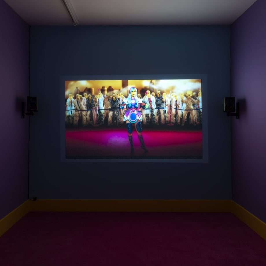 Installation view, Rachel Maclean, It's What's Inside That Counts, 2016