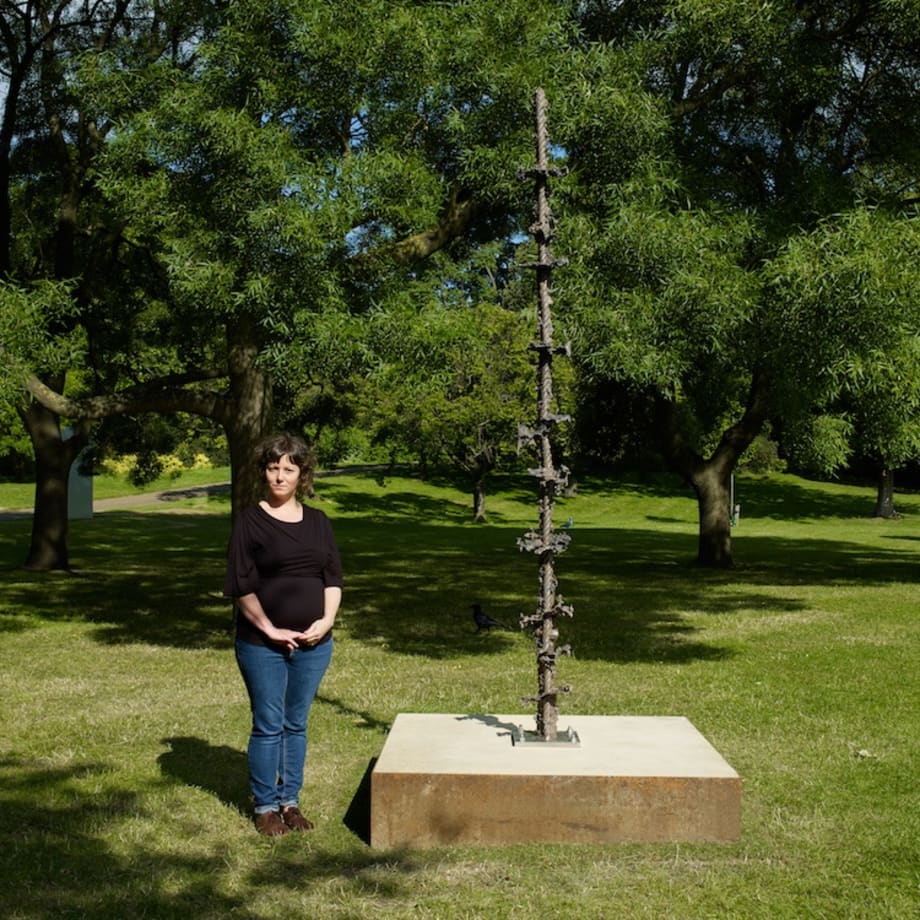 Jodie Carey with Cord, 2019, Frieze Sculpture Park, London, UK