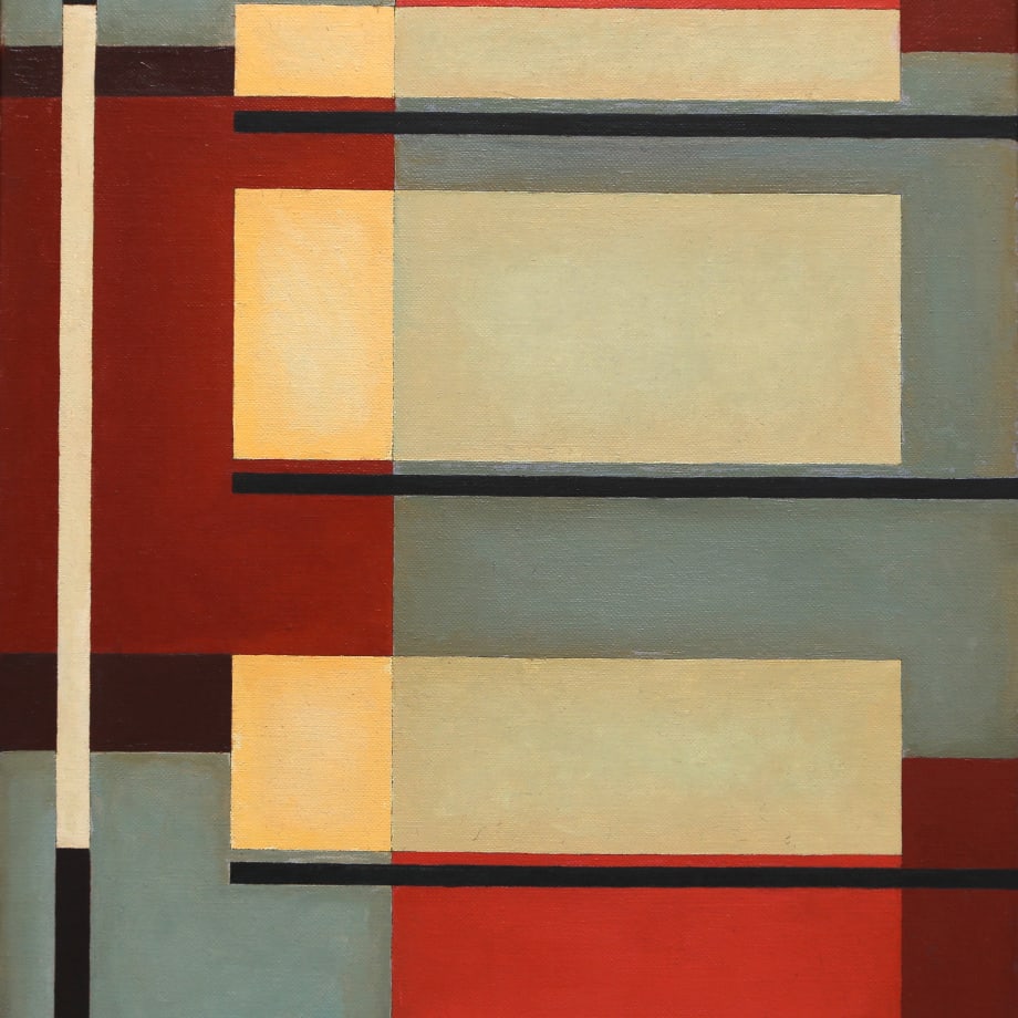 Mario Radice: Composizione n.18, XII, 1934, cm 56x44, olio su tela