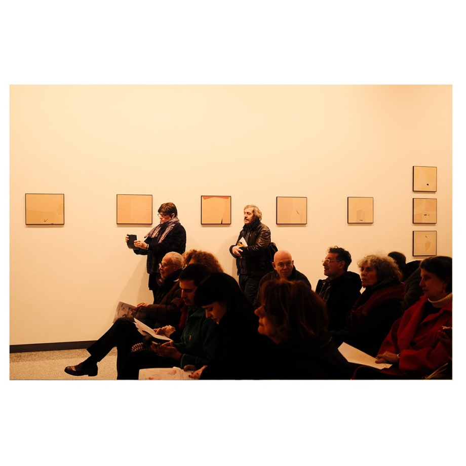 Fotografia dell'incontro tenuto in galleria il 12 dicembre 2023. Fotografia di Thomas Pagani.