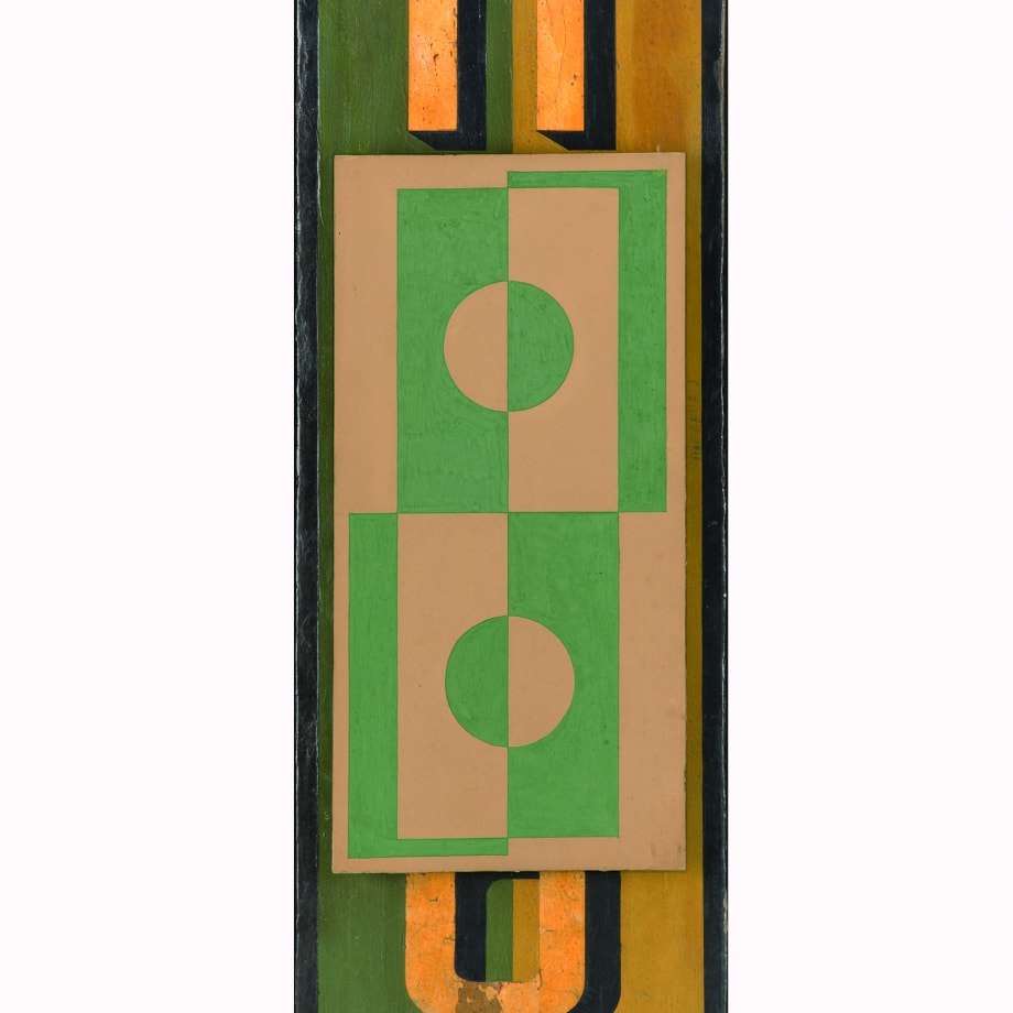 Pavel Mansurov, Pivo (Beer) Formula Pittorica, 1922, olio su tavola e tempera su cartone, cm 76.5x27
