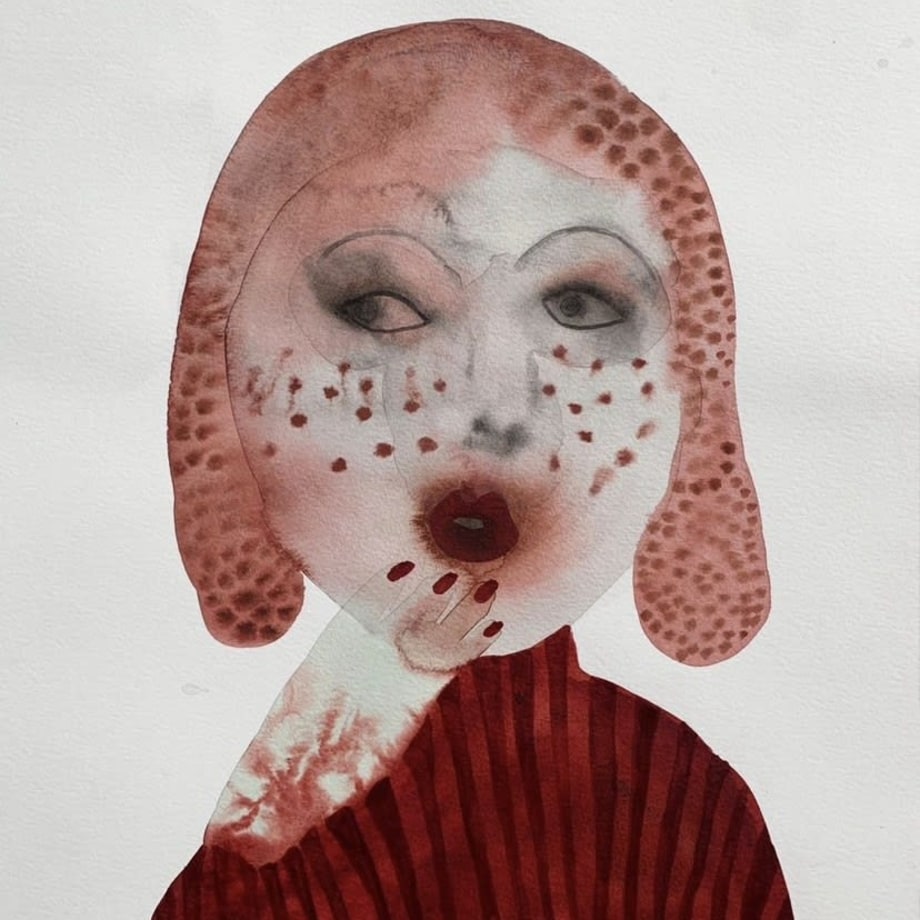 The Whisper by Bliss Coulthard Guest RWS, watercolour