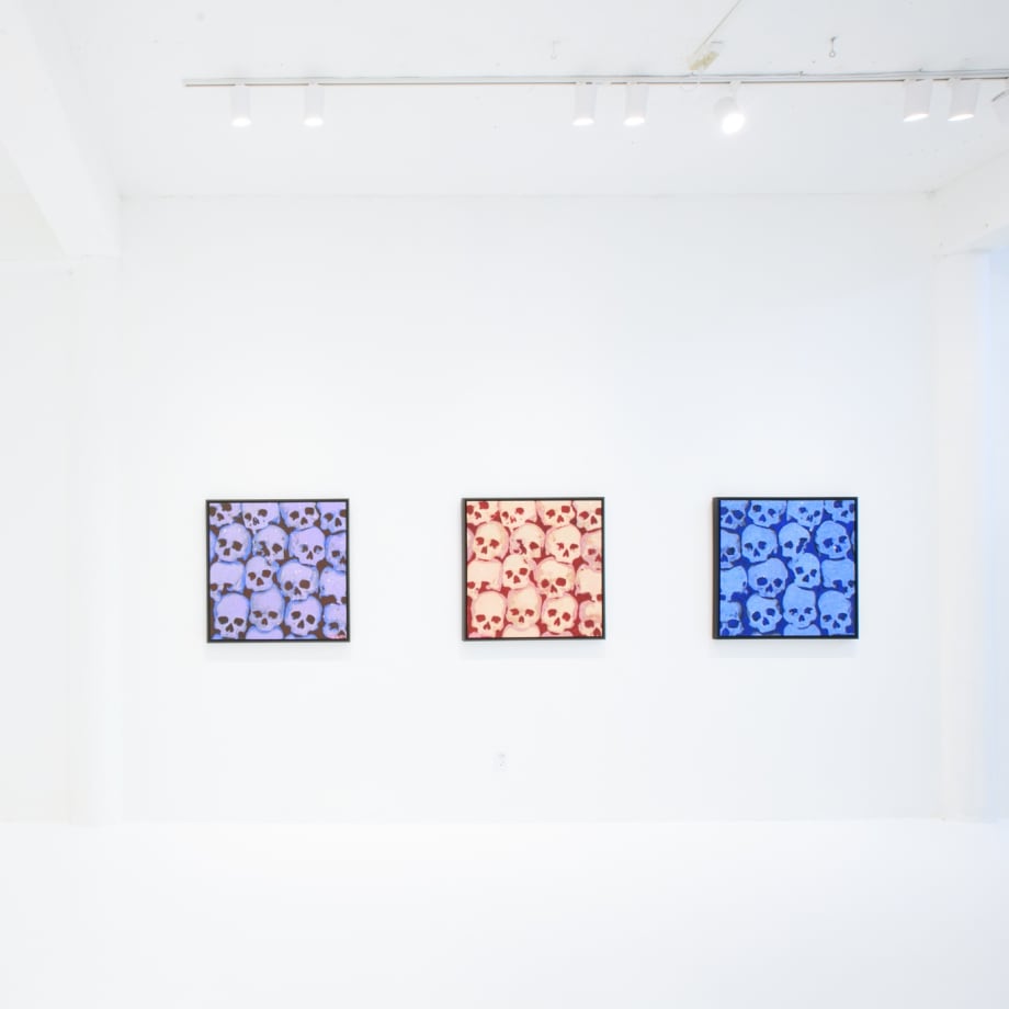 Bill DeWitt III "Cathedrals & Skulls" installation view