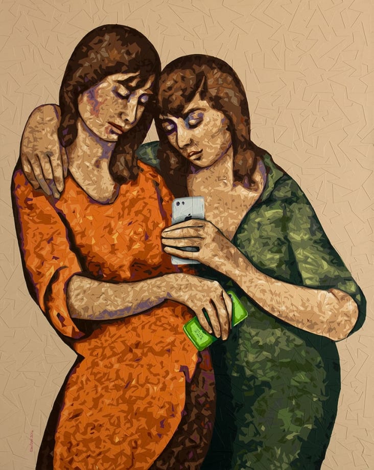 Untitled, 2014 Acrylic and Canvas Collage on Canvas 150 x 120 cm