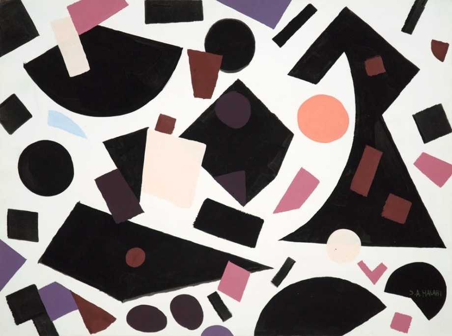 New Orleans Harbour, 1984 Acrylic added to silkscreen proof 56 x 76 cm