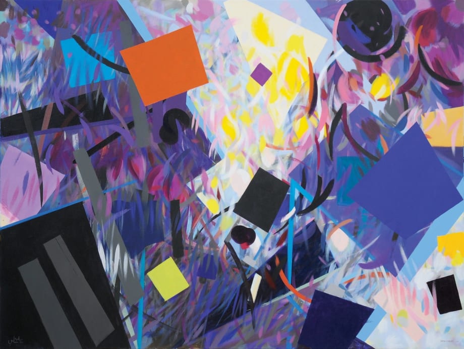 Movements and Interruptions, 2010 Acrylic on Linen Canvas 152 x 203 cm