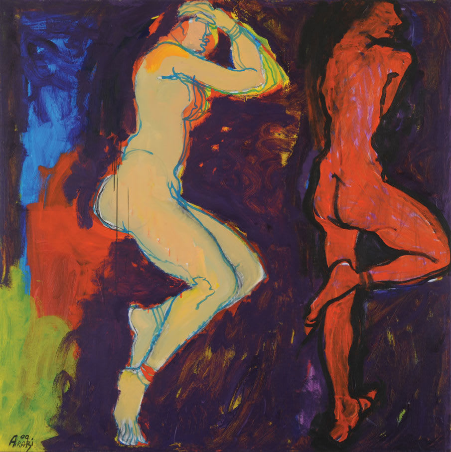 Les Jumeaux, 2009 Acrylic on Canvas 150 x 150 cm