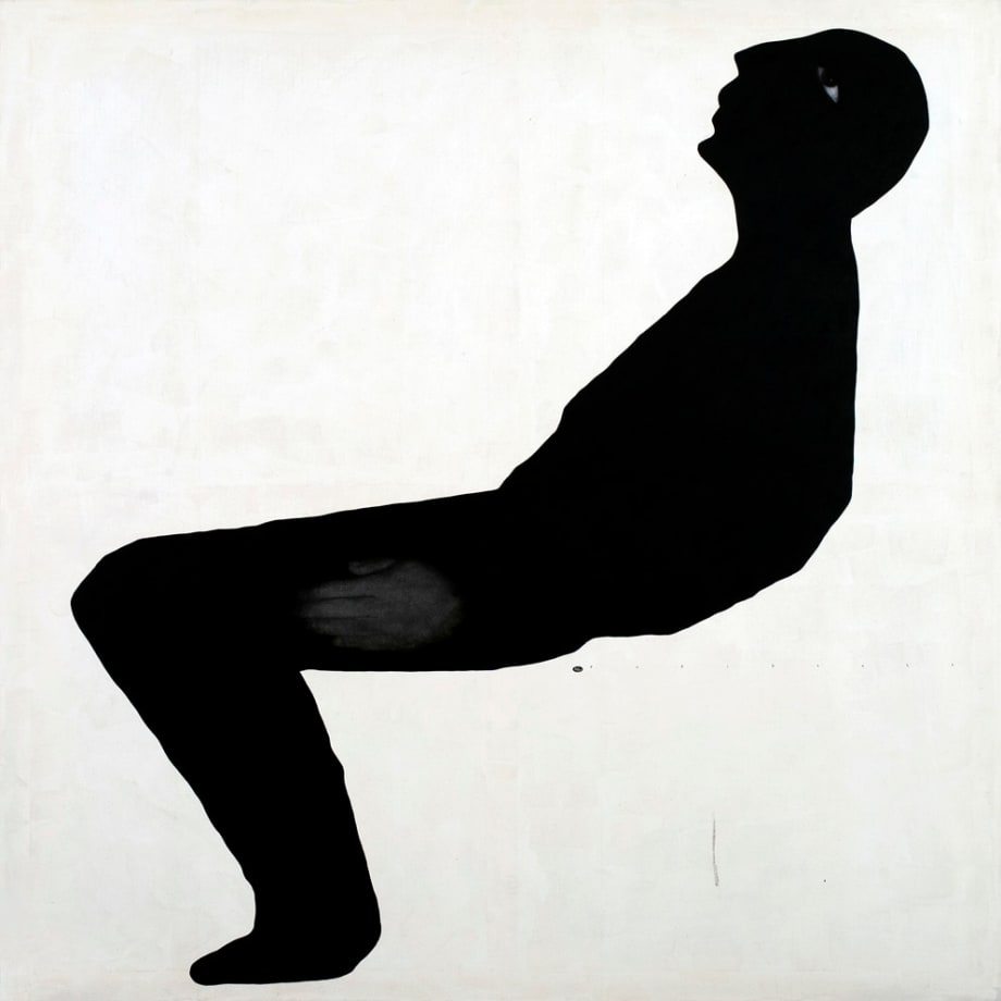 What's There Beyond?, 2011 Indian Ink, Oil, Rice & Printed Paper On Canvas 198 x 198 cm