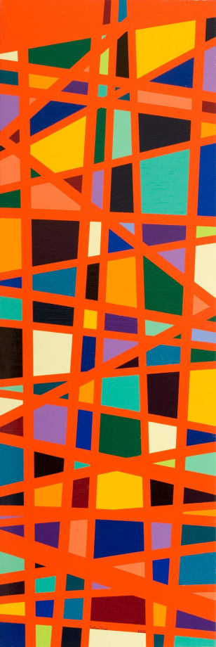 Trial No. 33, 2010 Acrylic on Canvas 150 x 50 cm