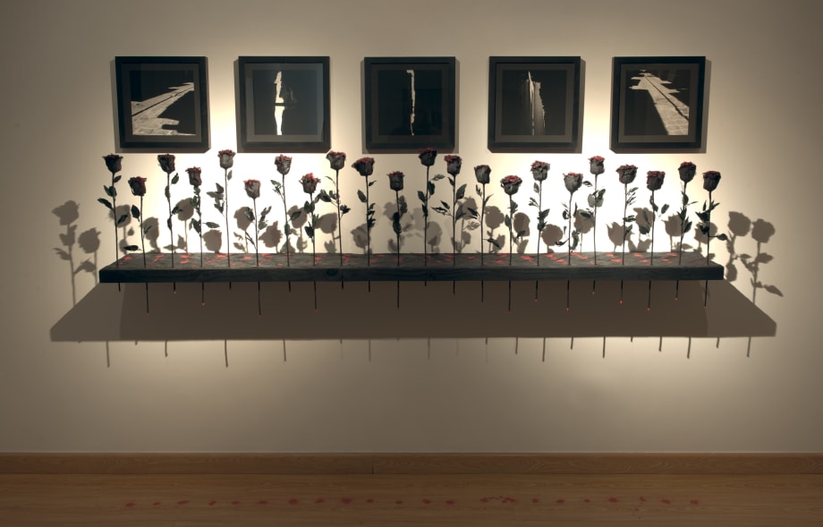 Une minute de silence, 2011 Mixed Media 80 x 220 x 30 cm Edition of 7