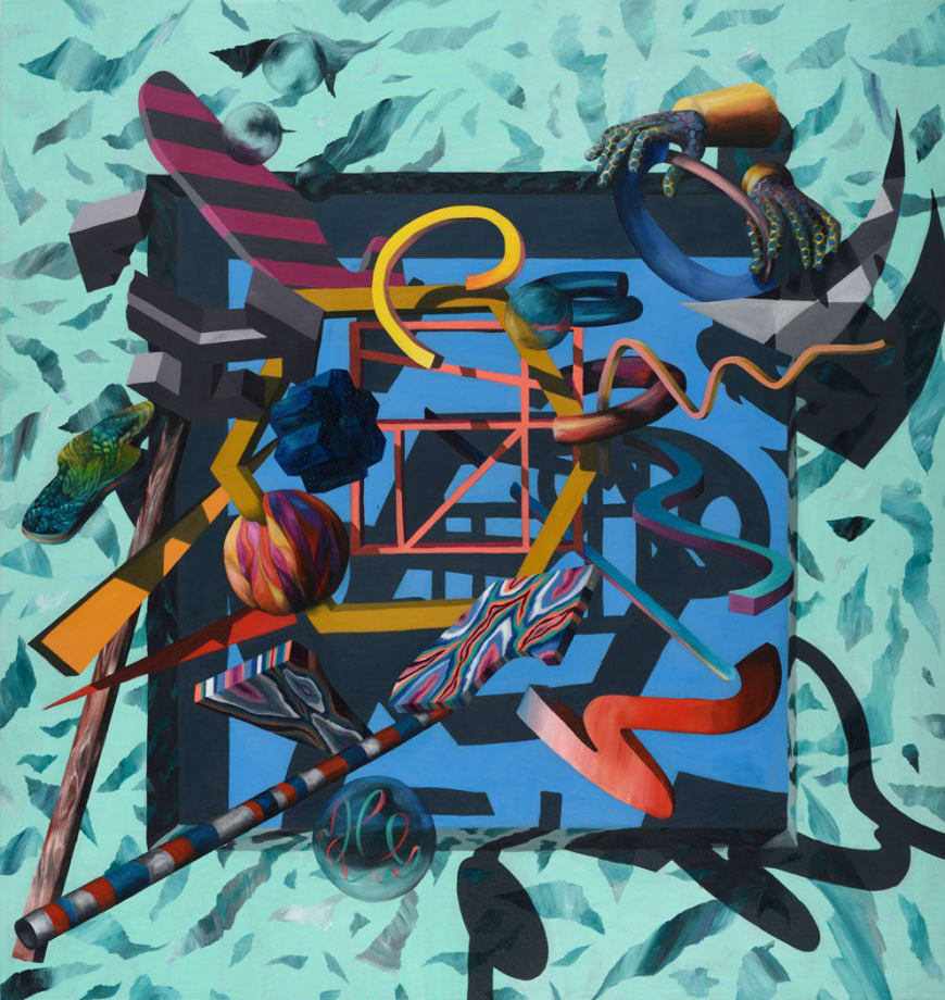 All Things Come Apart 9, 2017 Acrylic on raw linen 175 x 165 cm