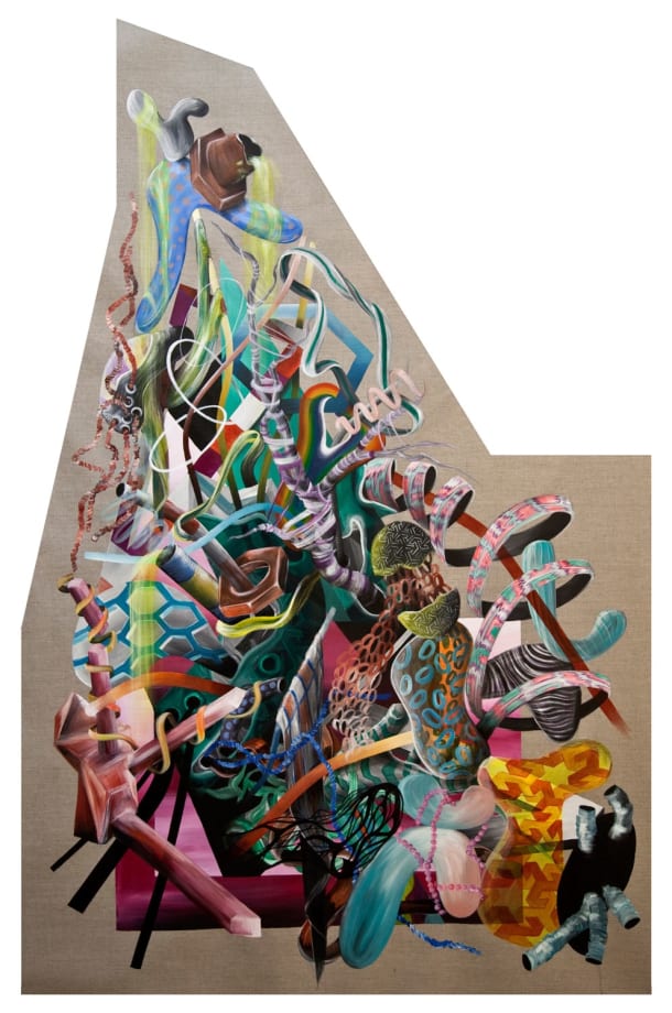 After Denudation 1, 2016 Acrylic on raw linen 180 x 120 cm