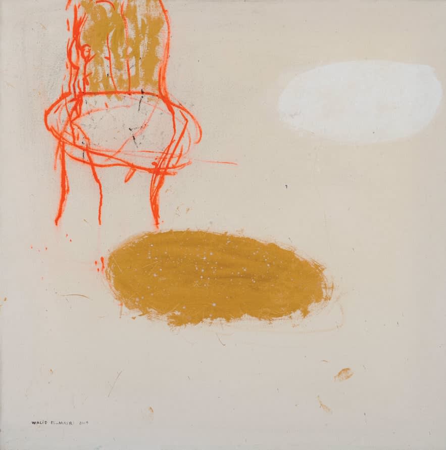 Chairs, 2009 Mixed Media on Canvas 120 x 120 cm