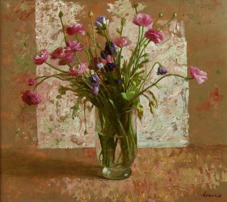 Kenne Grégoire Ranonkels, 2022 Oil on linen 55 x 50 cm