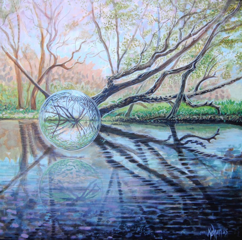 Xehan Vázquez Sinapsis, 2023 Acrylic on canvas 19 3/4 x 19 3/4 in 50 x 50 cm